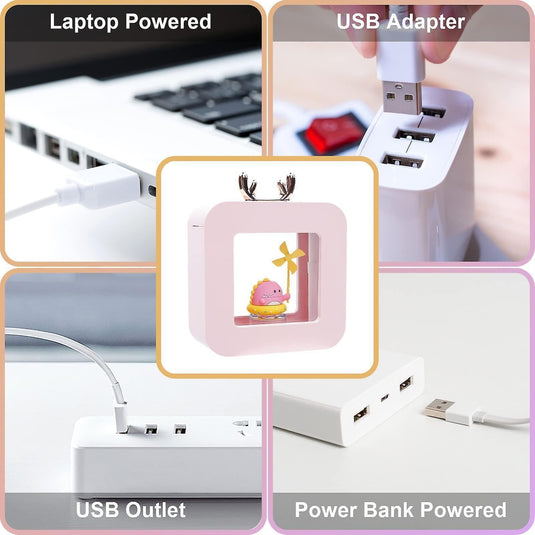 Translation missing: en.400ml Cool Mist Humidifier for Bedroom, Night Light Essential Oil Diffuser
