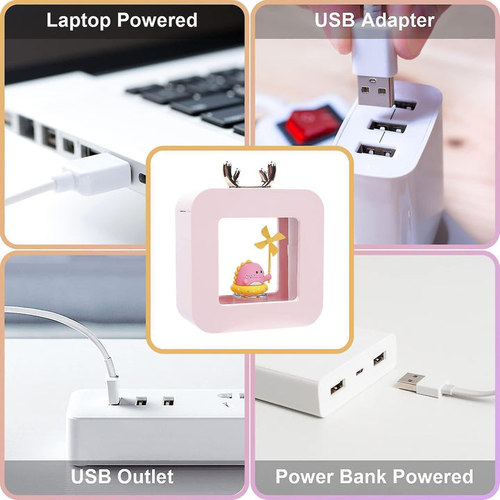 Translation missing: en.400ml Cool Mist Humidifier for Bedroom, Night Light Essential Oil Diffuser