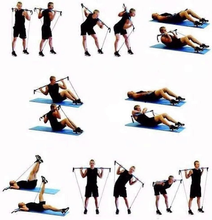 Translation missing: en.Pilates Bar Kit with Resistance Bands for Home Yoga &amp; Gym Workout