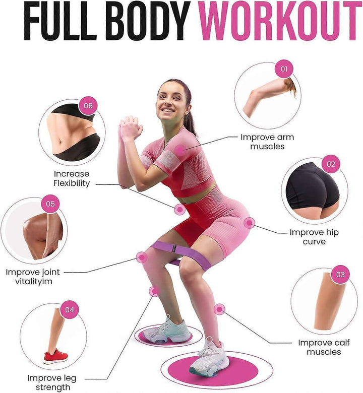 Translation missing: en.3 Resistance Bands Set for Leg Training &amp; Support (3 Strength Levels)
