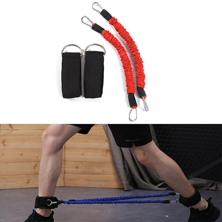 Translation missing: en.Red Resistance Bands Set for Leg Speed &amp; Yoga Training