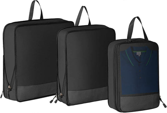 Translation missing: en.3pcs Compression Packing Cubes Expandable Luggage Organizers for Travel