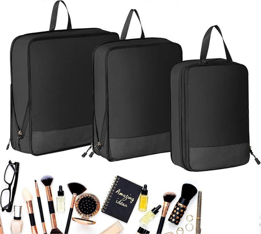 Translation missing: en.3pcs Compression Packing Cubes Expandable Luggage Organizers for Travel