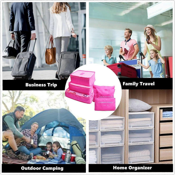 Translation missing: en.6pcs Travel Packing Cubes for Luggage Organization &amp; Storage