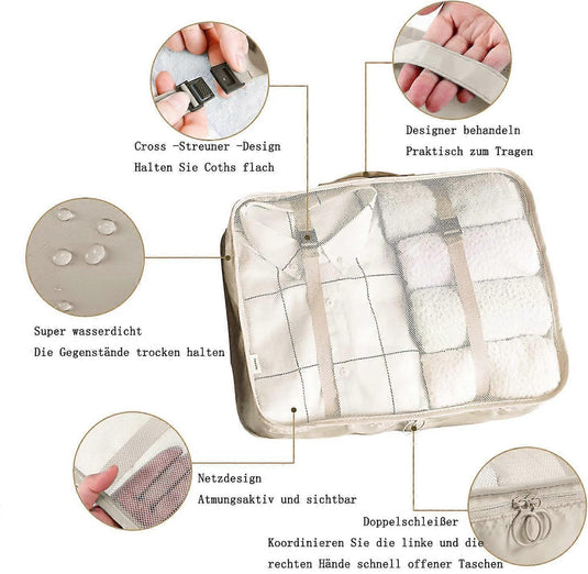 Translation missing: en.Waterproof Travel Packing Cube Suitcase Organizer Bag
