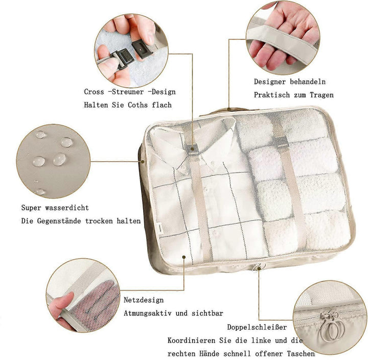 Translation missing: en.Waterproof Travel Packing Cube Suitcase Organizer Bag