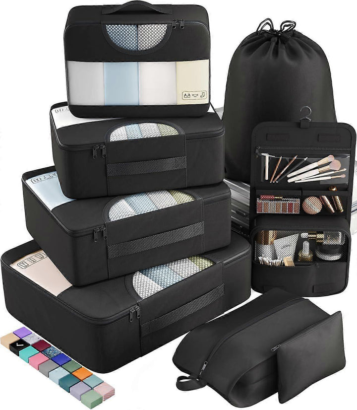 Translation missing: en.8pcs Travel Packing Cubes Set Suitcase Organizer for Travel Essentials