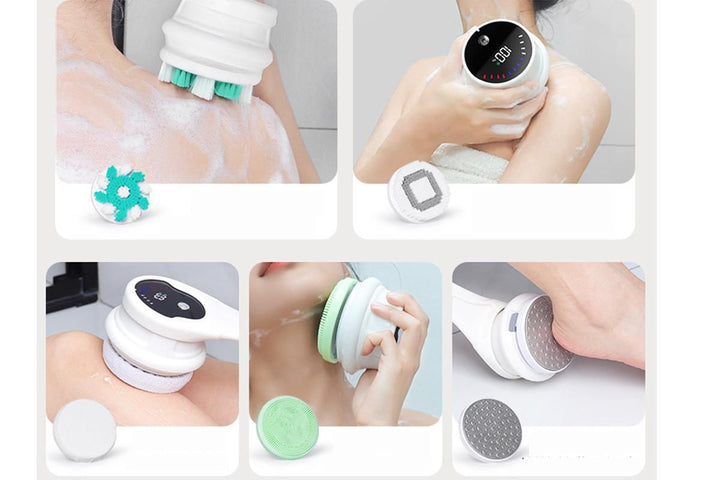 Translation missing: en.Electric Back Scrubber Body Brush Exfoliating Bath Brush for Shower - Green