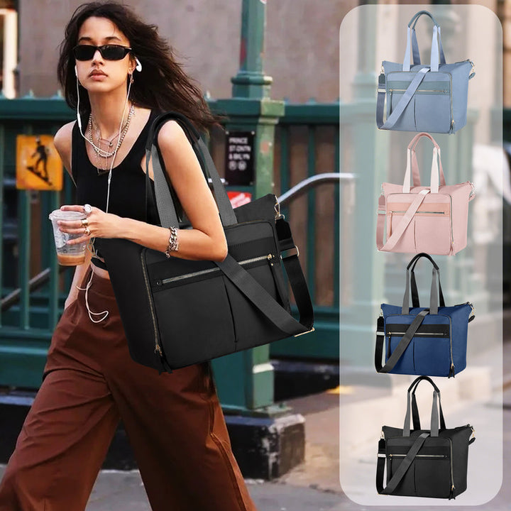 Translation missing: en.Travel Bag - Women's Travel Bag - Sports &amp; Fitness Bag - Yoga Bag - Sports Bag - Carry-On Luggage - Waterproof &amp; Durable - 40x21x34 cm - Dry/Wet Separation Luggage - Weekend Bag - black