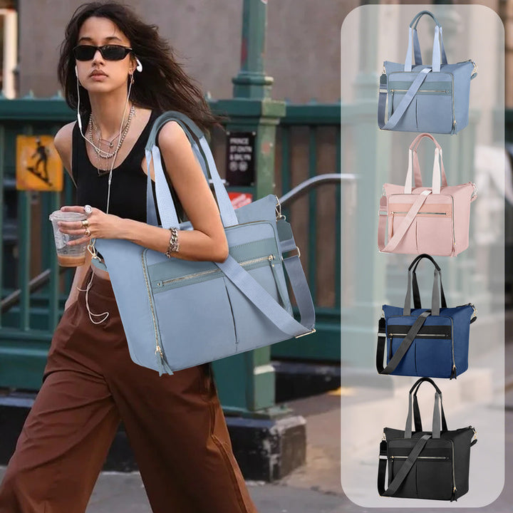 Translation missing: en.Travel Bag - Women's Travel Bag - Sports &amp; Fitness Bag - Yoga Bag - Sports Bag - Carry-On Luggage - Waterproof &amp; Durable - 40x21x34 cm - Dry/Wet Separation Luggage - Weekend Bag - sky blue