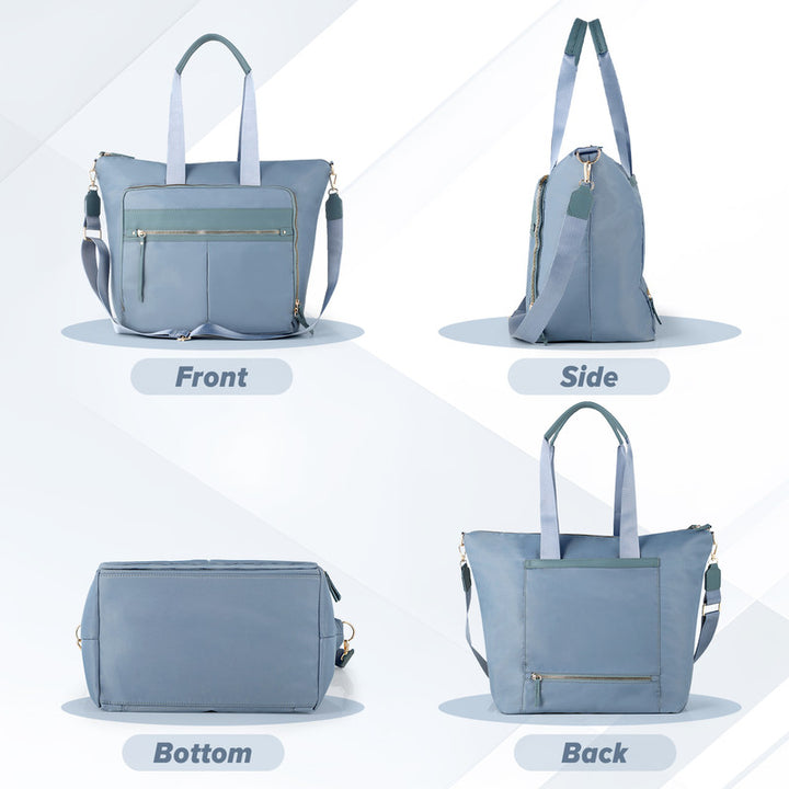 Translation missing: en.Travel Bag - Women's Travel Bag - Sports &amp; Fitness Bag - Yoga Bag - Sports Bag - Carry-On Luggage - Waterproof &amp; Durable - 40x21x34 cm - Dry/Wet Separation Luggage - Weekend Bag - sky blue