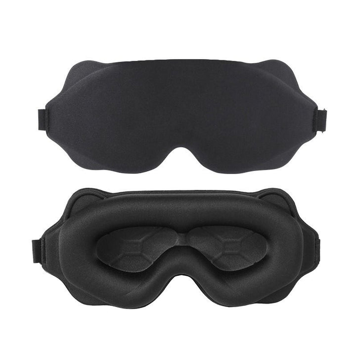 Translation missing: en.3D Contoured Sleep Mask, Breathable Fabric with Adjustable Strap, Light-Blocking Eye Mask for Sleeping, Napping, and Travel—Black