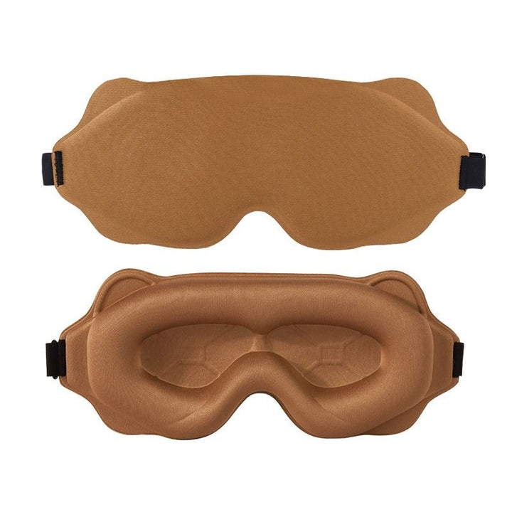 Translation missing: en.3D Contoured Sleep Mask, Breathable Fabric with Adjustable Strap, Light-Blocking Eye Mask for Sleeping, Napping, and Travel - Brown