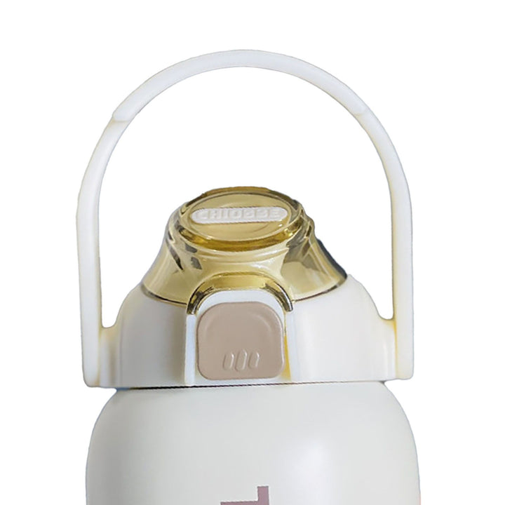 Translation missing: en.850ml Insulated Water Bottle Large Capacity with Bounce Cap Straw Winter Insulated Cup for Outdoor Beige