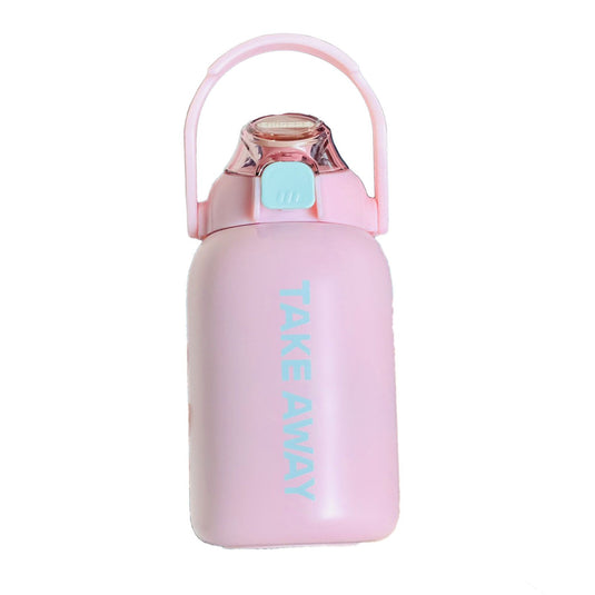 Translation missing: en.850ml Insulated Water Bottle Large Capacity with Bounce Cap Straw Winter Insulated Cup for Outdoor Pink