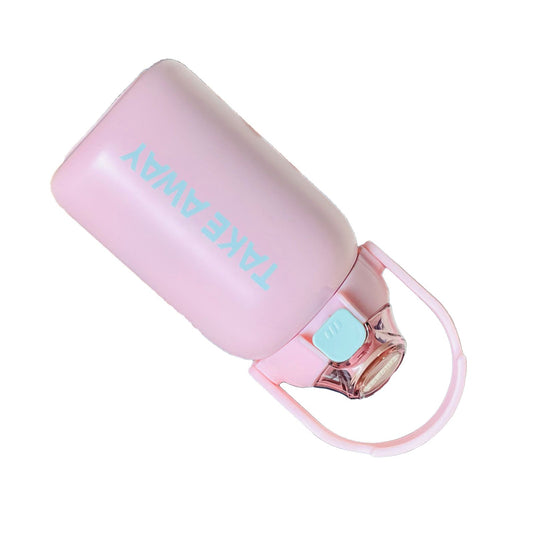 Translation missing: en.850ml Insulated Water Bottle Large Capacity with Bounce Cap Straw Winter Insulated Cup for Outdoor Pink