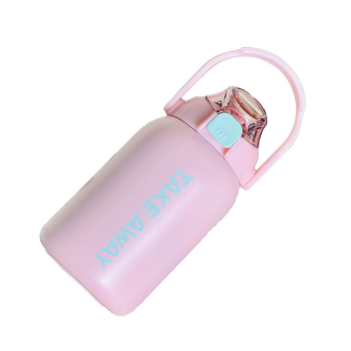 Translation missing: en.850ml Insulated Water Bottle Large Capacity with Bounce Cap Straw Winter Insulated Cup for Outdoor Pink