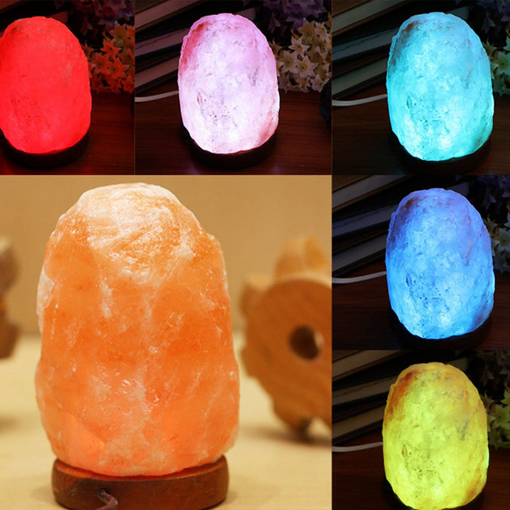 Translation missing: en.Himalayan Salt Lamp Colorful Changing LED Crystal Salt Lamp USB Power Natural Landscape Light