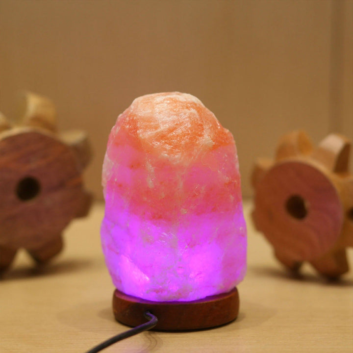 Translation missing: en.Himalayan Salt Lamp Colorful Changing LED Crystal Salt Lamp USB Power Natural Landscape Light
