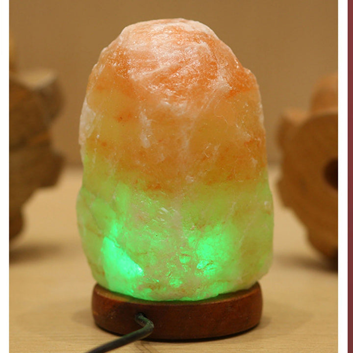 Translation missing: en.Himalayan Salt Lamp Colorful Changing LED Crystal Salt Lamp USB Power Natural Landscape Light