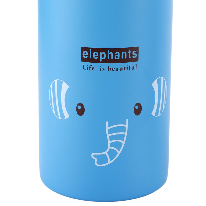 Translation missing: en.Stainless Steel Sport Water Bottle 500ml Cute Vacuum Insulated Water Bottle with Sucking Mouth for Outdoor SportsBlue Elephant