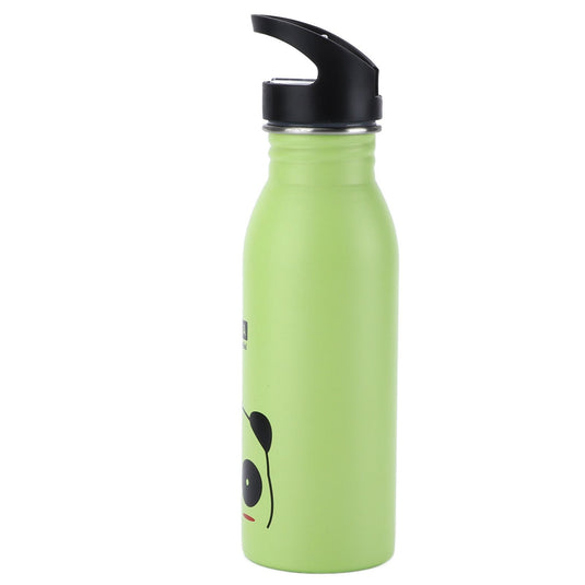 Translation missing: en.Stainless Steel Sport Water Bottle 500ml Cute Vacuum Insulated Water Bottle with Sucking Mouth for Outdoor SportsGreen Panda
