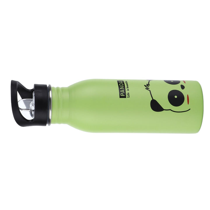Translation missing: en.Stainless Steel Sport Water Bottle 500ml Cute Vacuum Insulated Water Bottle with Sucking Mouth for Outdoor SportsGreen Panda