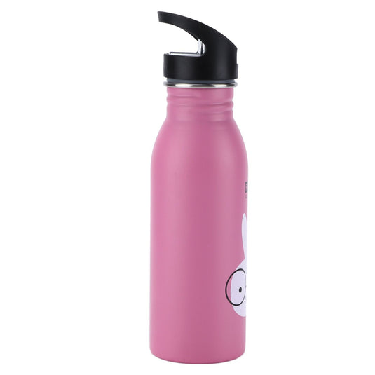 Translation missing: en.Stainless Steel Sport Water Bottle 500ml Cute Vacuum Insulated Water Bottle with Sucking Mouth for Outdoor SportsPink Bunny