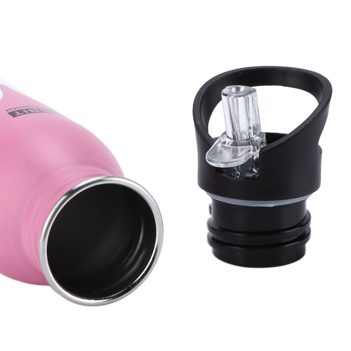 Translation missing: en.Stainless Steel Sport Water Bottle 500ml Cute Vacuum Insulated Water Bottle with Sucking Mouth for Outdoor SportsPink Bunny