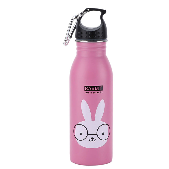 Translation missing: en.K601 Cute Cartoon Water Bottle Insulated Vacumm Stainless Steel Sport Water Bottle for KidPink Rabbit