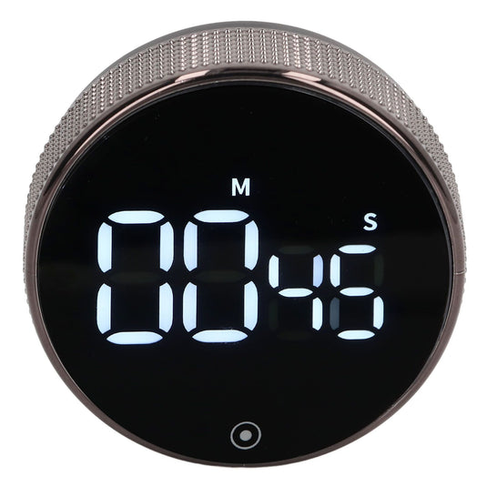 Translation missing: en.Kitchen Timer Rotating Silent Magnetic Suction Kids Study Timer LED Countdown Timer Black