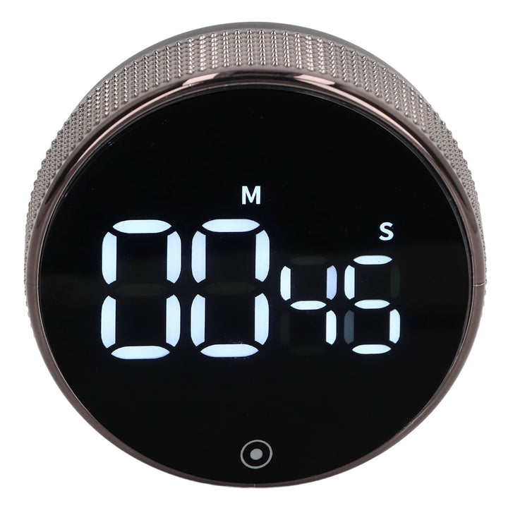 Translation missing: en.Kitchen Timer Rotating Silent Magnetic Suction Kids Study Timer LED Countdown Timer Black