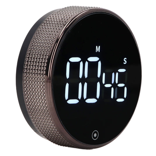 Translation missing: en.Kitchen Timer Rotating Silent Magnetic Suction Kids Study Timer LED Countdown Timer Black