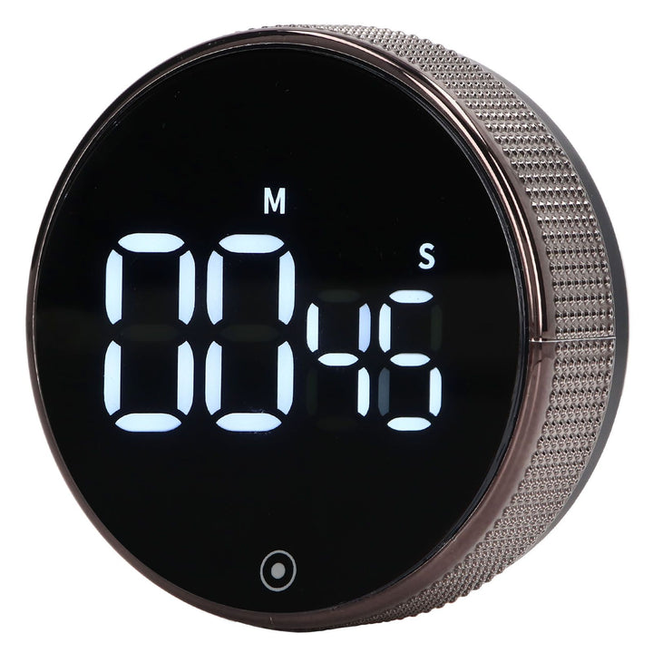 Translation missing: en.Kitchen Timer Rotating Silent Magnetic Suction Kids Study Timer LED Countdown Timer Black