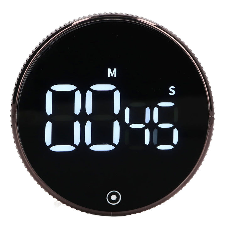Translation missing: en.Kitchen Timer Rotating Silent Magnetic Suction Kids Study Timer LED Countdown Timer Black