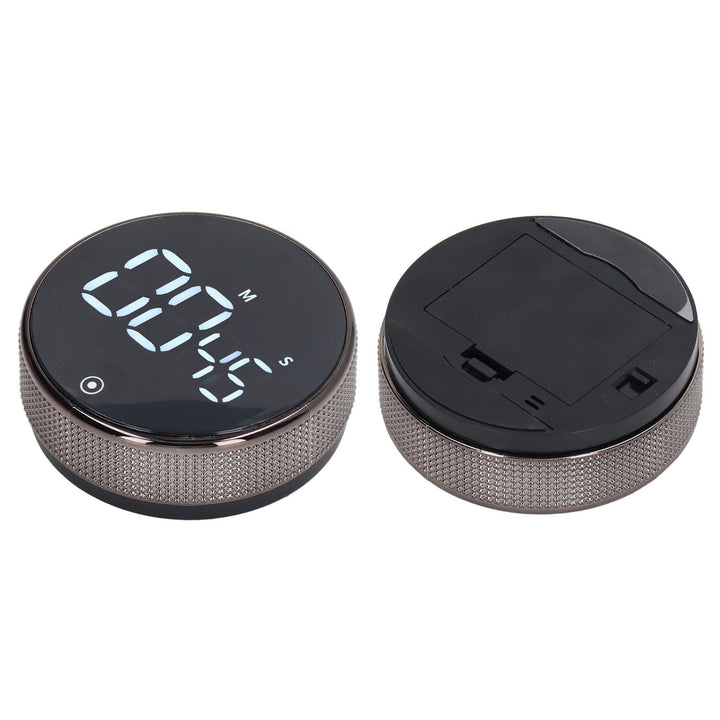 Translation missing: en.Kitchen Timer Rotating Silent Magnetic Suction Kids Study Timer LED Countdown Timer Black