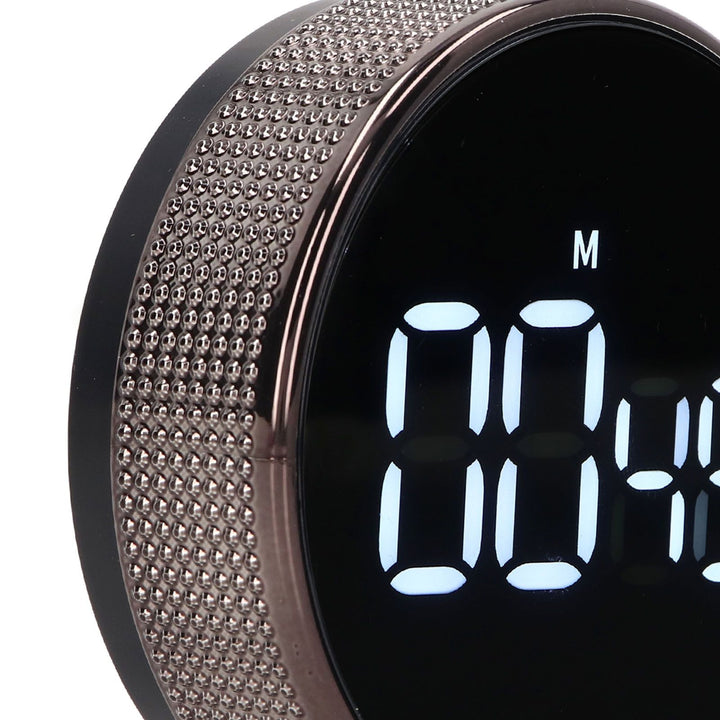 Translation missing: en.Kitchen Timer Rotating Silent Magnetic Suction Kids Study Timer LED Countdown Timer Black