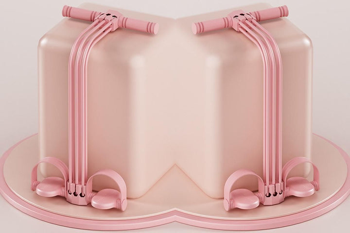 Translation missing: en.Pedal Resistance Band with Handles Adjustable Detachable Multifunction Pedal Resistance Band for Abs Arms Waist Legs Home Fitness - Pink