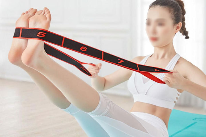 Translation missing: en.8 Level Yoga Resistance Bands Set 3 Pack Elastic Fitness Stretch Bands