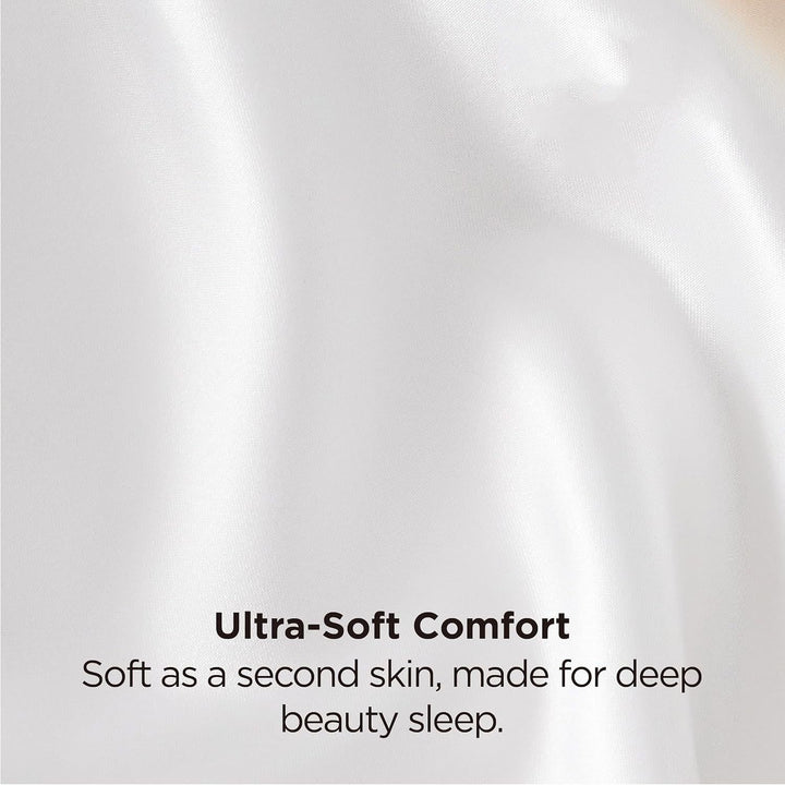 Translation missing: en.Silk Pillowcase for Hair and Skin Mulberry Silk Pillowcase Soft Breathable Smooth Both Sided Natural Silk Pillowcase with Envelope pocket Beauty Sleep Silk Pillow Case for Gift (2 Pack, Standard, White)