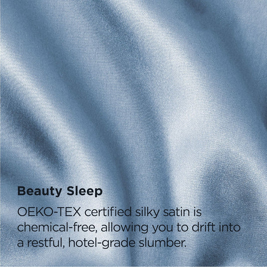 Translation missing: en.Silk Pillowcase for Hair and Skin Mulberry Silk Pillowcase Soft Breathable Smooth Both Sided Natural Silk Pillowcase with Envelope pocket Beauty Sleep Silk Pillow Case for Gift (2 Pack, Standard, Sea Blue)