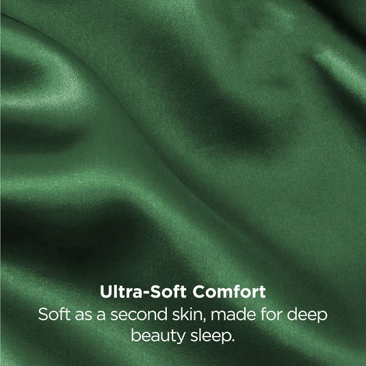 Translation missing: en.Silk Pillowcase for Hair and Skin Mulberry Silk Pillowcase Soft Breathable Smooth Both Sided Natural Silk Pillowcase with Envelope pocket Beauty Sleep Silk Pillow Case for Gift (2 Pack, Standard, Green)