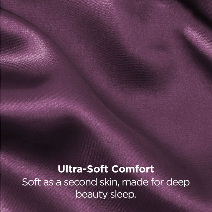 Translation missing: en.Silk Pillowcase for Hair and Skin Mulberry Silk Pillowcase Soft Breathable Smooth Both Sided Natural Silk Pillowcase with Envelope pocket Beauty Sleep Silk Pillow Case for Gift (2 Pack, Standard, Purple)