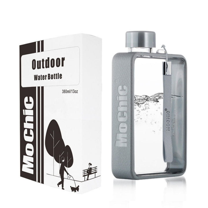 Translation missing: en.A5 Flat Water Bottle Portable Travel Mug BPA Free Water Bottle (Grey)