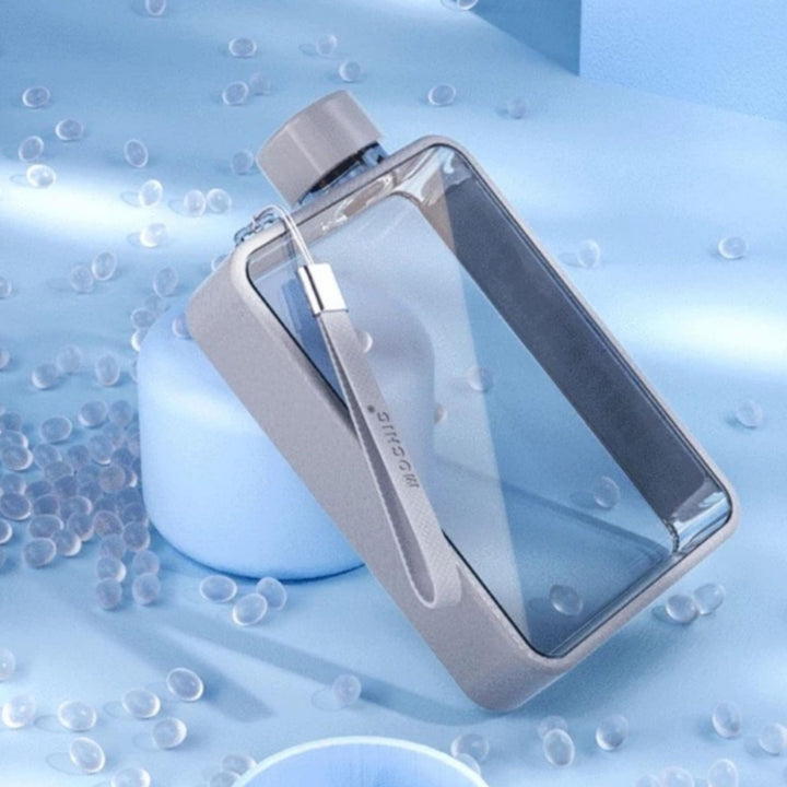 Translation missing: en.A5 Flat Water Bottle Portable Travel Mug BPA Free Water Bottle (Grey)