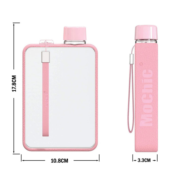Translation missing: en.A5 Flat Water Bottle Portable Travel Mug BPA Free Water Bottle (Grey)