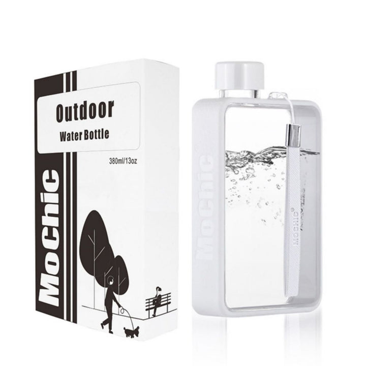 Translation missing: en.A5 Flat Water Bottle for Warm Drink ( White )