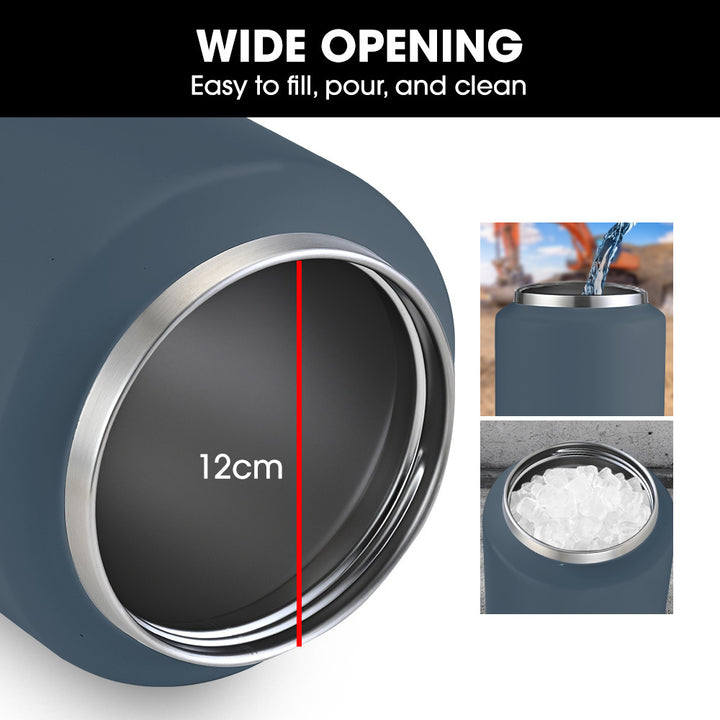 Translation missing: en.Baumr-AG 3.8L Double Wall Insulated Stainless Steel Water Bottle, Drink Jug with Handle, Blue