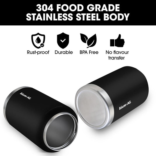 Translation missing: en.BAUMR-AG 3.8L Double Wall Insulated Stainless Steel Water Bottle, Drink Jug with Handle, Black