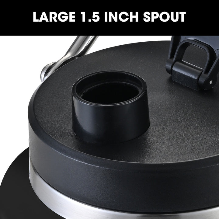 Translation missing: en.BAUMR-AG 3.8L Double Wall Insulated Stainless Steel Water Bottle, Drink Jug with Handle, Black